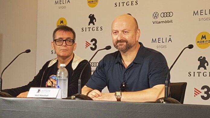 Rueda de prensa de Neil Marshall en Sitges 2022.