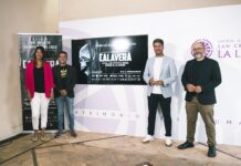 ISLA CALAVERA se convierte en el FESTIVAL DE CINE FANTÁSTICO DE CANARIAS CIUDAD DE LA LAGUNA Yaiza López Landi, Fran Marichal, Luis Yeray Gutiérrez y Daniel Fumero, en rueda de prensa Isla Calavera.
