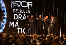 AS BESTAS, mejor película de los FEROZ 2023, y Luis Zahera, mejor actor de reparto As Bestas, Premio Feroz a la Mejor película. (c) Santiago Pixel
