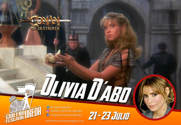 Olivia D’abo, de CONAN EL DESTRUCTOR, invitada de lujo en CINEFAN FESTIVAL 2023