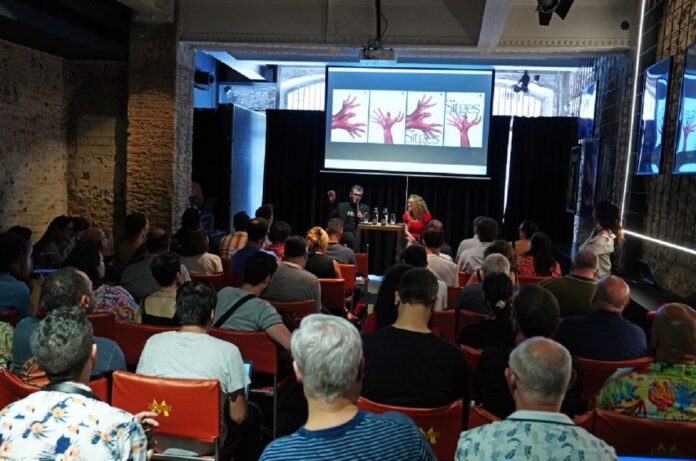 Ángel Sala y Mònica Garcia i Massagué ofrecieron un primer adelanto de la programación en la rueda de prensa celebrada en la Fàbrica Moritz.