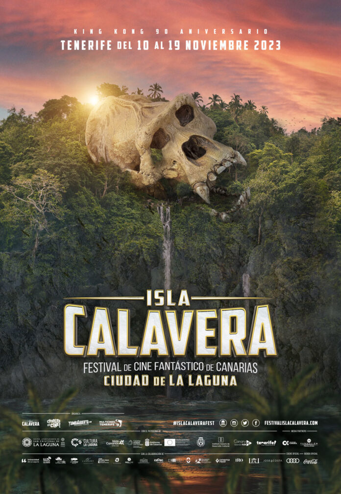Cartel Festival de Cine Fantástico de Canarias Ciudad de La Laguna Isla Calavera 2023