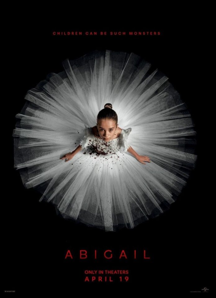 Póster de 'Abigail', de Matt Bettinelli-Olpin y Tyler Gillett.