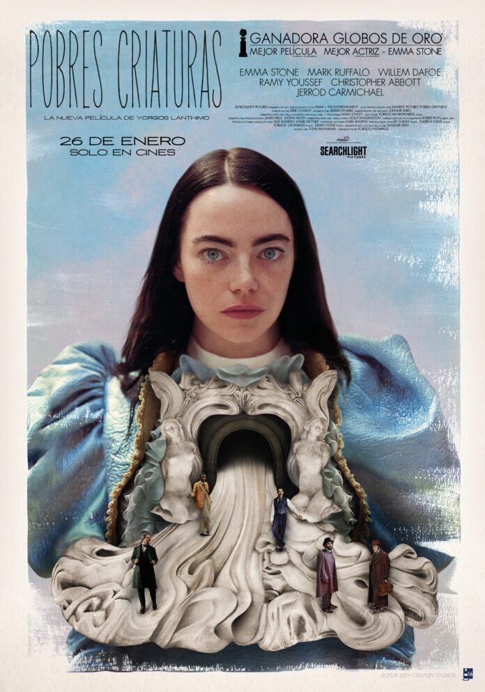 Póster Pobres criaturas, de Yorgos Lanthimos. (c) The Walt Disney Studios