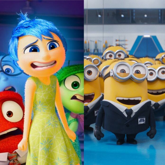Del Revés 2 y Gru 4 triunfan en la cartelera mundial.