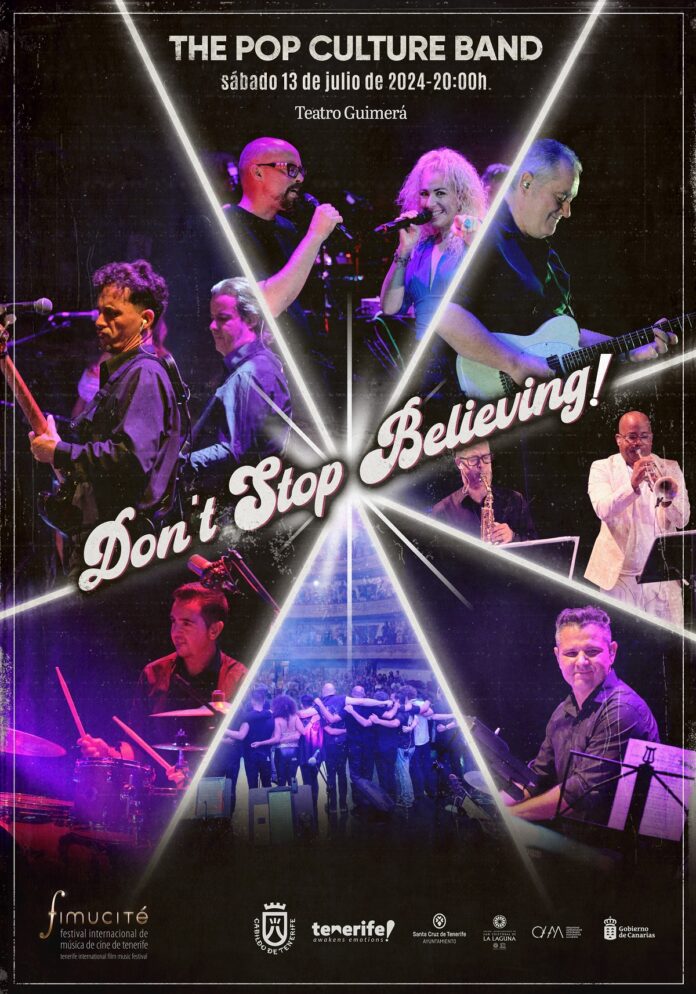 Póster del concierto Don't Stop Believing! de FIMUCITÉ 18.