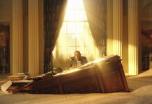 MEGALÓPOLIS. La (en ocasiones) mezquina mirada crítica Giancarlo Esposito es Cicero en Megalopolis. Photo Credit: Courtesy of Lionsgate