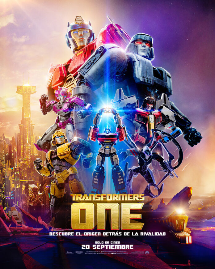 Póster de Transformers One.