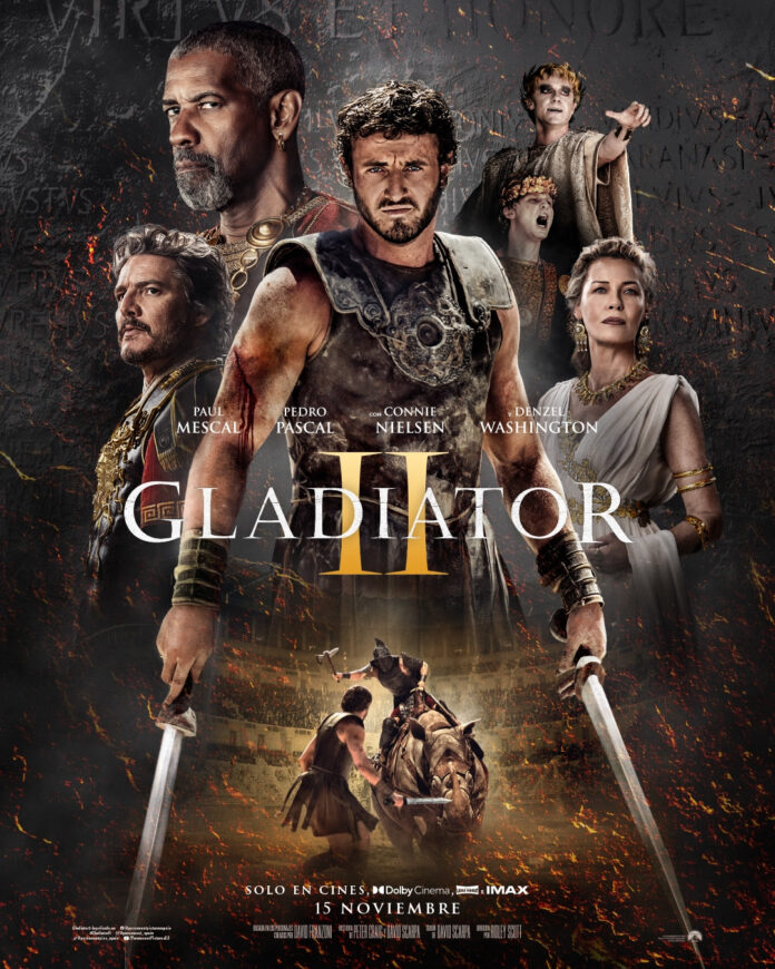 Póster Gladiator II, de Ridley Scott.