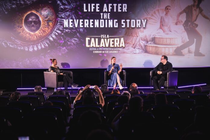 Charla con Lisa Downs y Tami Stronach, tras la proyección en el Festival Isla Calavera del documental Life after the Neverending Story.