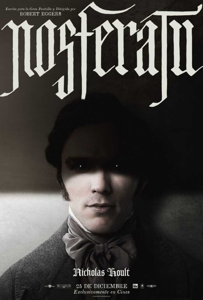 Cartel de personajes de Nosferatu: Nicholas Hoult.