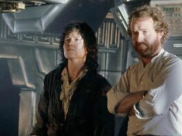 ALIEN, de Ridley Scott. Sueños de credibilidad Ridley Scott junto a Sigourney Weaver en el set de rodaje de Alien, el octavo pasajero.
