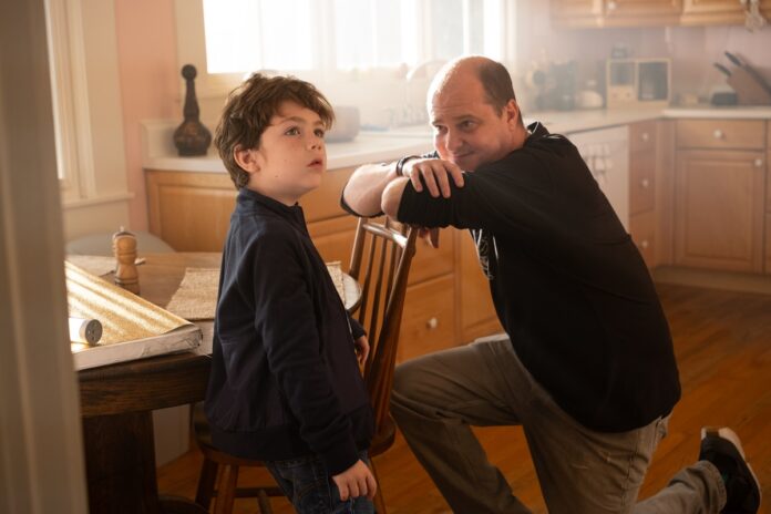 Mike Flanagan en el set de rodaje de La vida de Chuck.