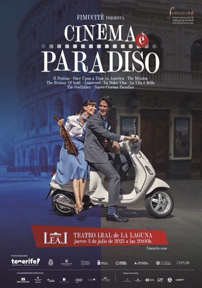Póster concierto 'Cine e Paradiso', de FIMUCITÉ 2025.