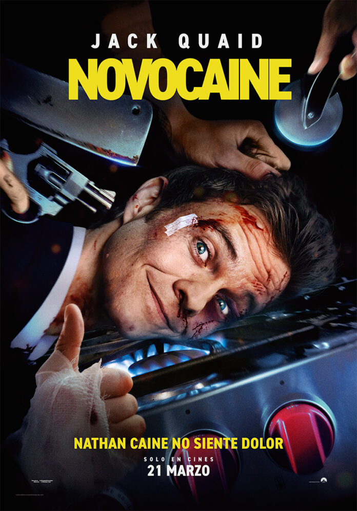 Cartel de Novocaine, de Paramount Pictures.