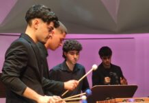 Los Percusionistas de la Gran Pantalla de FIMUCITÉ recorren los clásicos de la música para el cine Percusionistas de la gran pantalla.