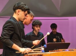Los Percusionistas de la Gran Pantalla de FIMUCITÉ recorren los clásicos de la música para el cine Percusionistas de la gran pantalla.