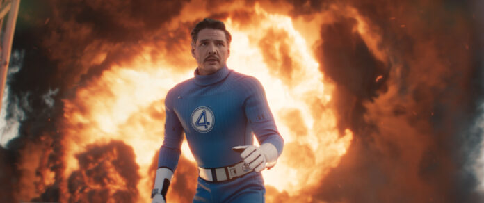 Pedro Pascal es Mister Fantástico en Los 4 Fantásticos: Primeros pasos. Foto: Marvel Studios. © 2025 20th Century Studios / © and ™ 2025 MARVEL