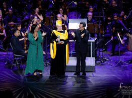 Lisa Gerrard recoge el Premio Fimucité tras una gloriosa actuación Lisa Gerrard recoge el Premio FIMUCITÉ 2025. (c) Fiorella Licandro