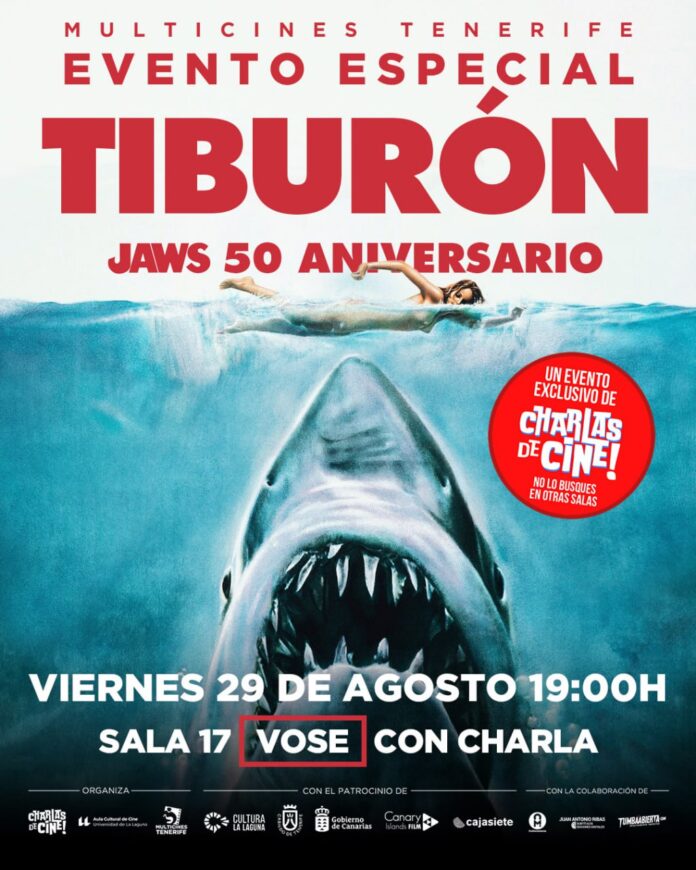 Evento Especial Charlas de Cine Tiburón 50º Aniversario