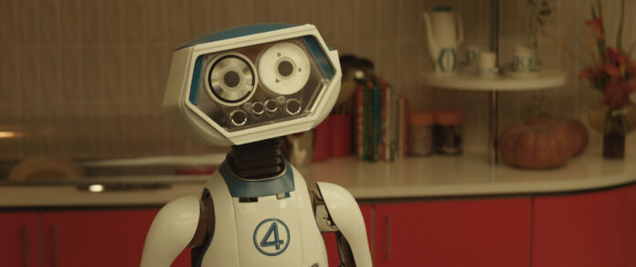 H.E.R.B.I.E en Los 4 Fantásticos: Primeros pasos. Foto: Marvel Studios. © 2025 20th Century Studios / © and ™ 2025 MARVEL