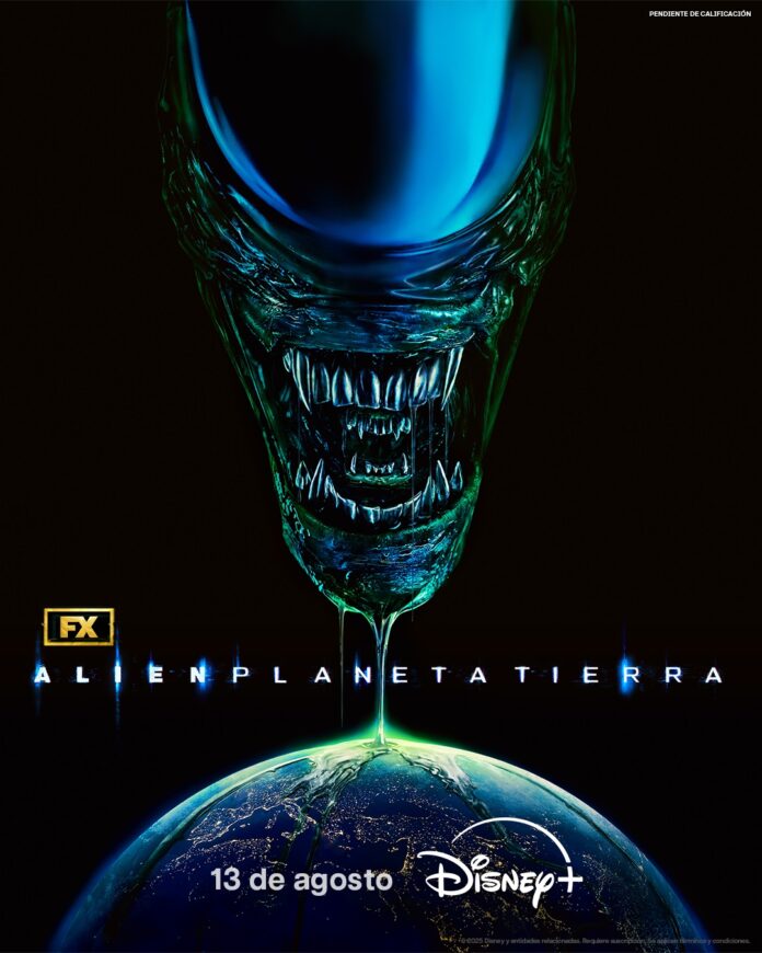 Cartel Alien: Planeta Tierra. (c) Disney+ España