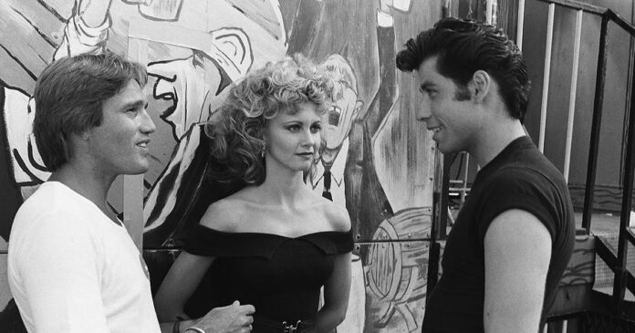 Randal Kleiser, en el rodaje de Grease.