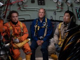 CRÍTICA | SIN OXÍGENO. Aspavientos y banalidad Finn Cole, Woody Harrelson y Simu Liu, en Sin oxígeno. Foto: Mark Cassar / © 2024 FOCUS FEATURES LLC