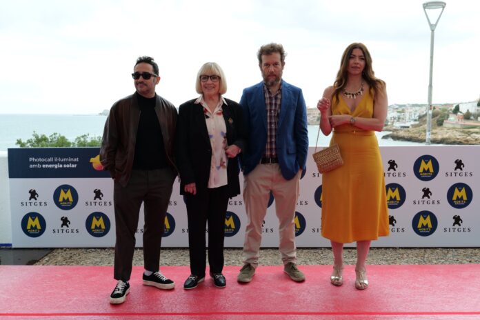 Juan Antonio Bayona, Carmen Maura y Martin Mauregui en Sitges 2025.