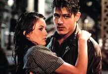 CALLES DE FUEGO: Si alguna vez me necesitas, allí estaré Diane Lane y Michael Paré en Calles de fuego (Walter Hill, 1984).