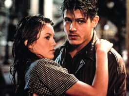 CALLES DE FUEGO: Si alguna vez me necesitas, allí estaré Diane Lane y Michael Paré en Calles de fuego (Walter Hill, 1984).
