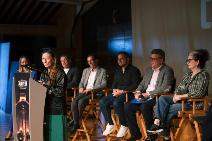 Marian Salgado en la rueda de prensa del Festival Isla Calavera 2025.