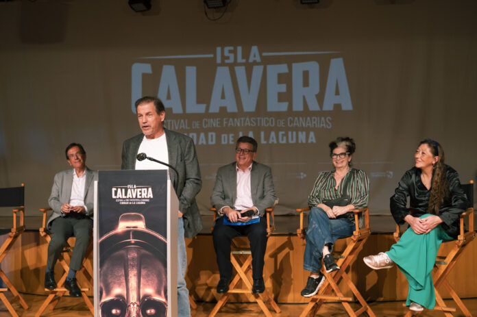 Michael Paré, en la rueda de prensa del Festival Isla Calavera 2025.