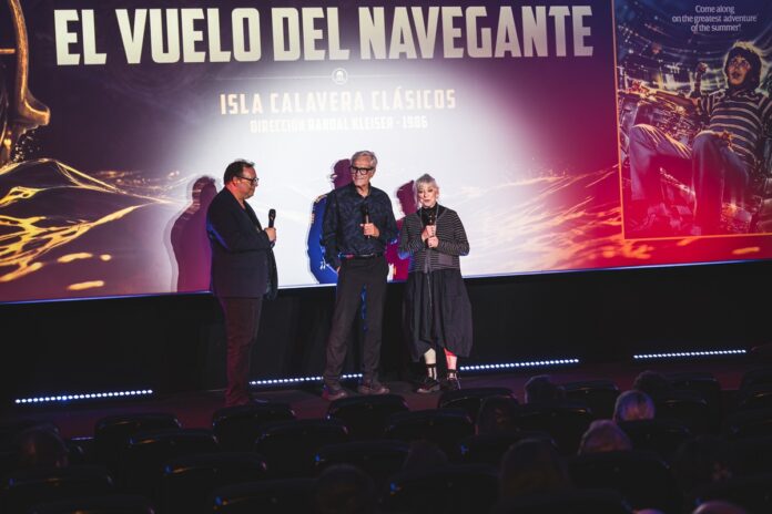 Randal Kleiser y Veronica Cartwright, en el pase especial de El vuelo del navegante en Isla Calavera 2025. (c) Rommel Messia