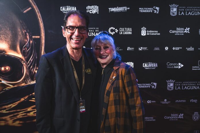 Manuel García de Mesa y Veronica Cartwright, en el Festival Isla Calavera 2025.