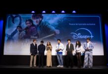 El reparto de PERCY JACKSON presenta su segunda temporada en un evento fan en Madrid Walker Scobell, Aryan Simhadri, Leah Jeffries, David Moreno, Charlie Bushnell, Dior Goodjohn y Daniel Diemer presentan Percy Jackson Y Los Dioses Del Olimpo en Madrid. (Foto de David Benito/Getty Images for Disney+)