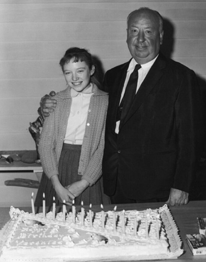 Veronica Cartwright celebró su cumpleaños en el set de Los pájaros, de Alfred Hitchcock.