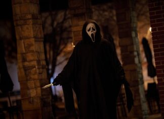 Ghostface en Scream 7, de Paramount Pictures y Spyglass Media. © 2025 Paramount Pictures