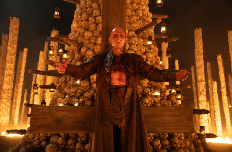 CRÍTICA | 28 AÑOS DESPUÉS. EL TEMPLO DE LOS HUESOS. En el nombre de Jimmy 28 años después. El templo de los huesos. (c) Sony Pictures Entertainment