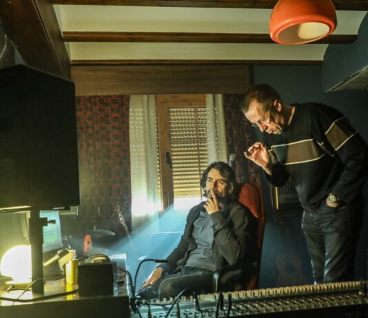 Eduardo Noriega y el director Miguel Ángel Lamata presentan LA AHORCADA en un evento prefestival ISLA CALAVERA Eduardo Noriega y Miguel Ángel Lamata, durante el rodaje de La ahorcada.