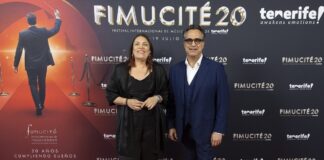 FIMUCITÉ presenta en Madrid su 20º aniversario con una gran celebración de la música para el cine Dimple Melwani y Diego Navarro en la presentación de FIMUCITÉ en Madrid. (c) Nacho López