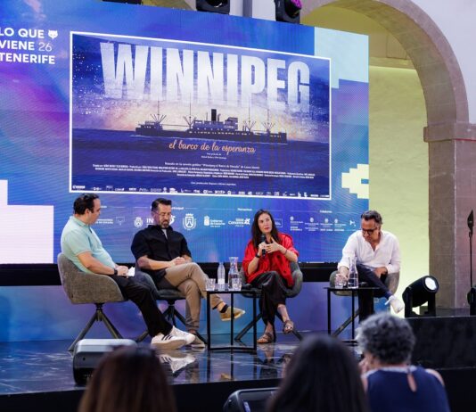 WINNIPEG, EL BARCO DE LA ESPERANZA: Una animada lección de historia Beñat Beitia, Jone Landaluze de Dibulitoon Studio y Diego Navarro presentaron Winnipeg: el barco de la esperanza en Lo que viene Tenerife.
