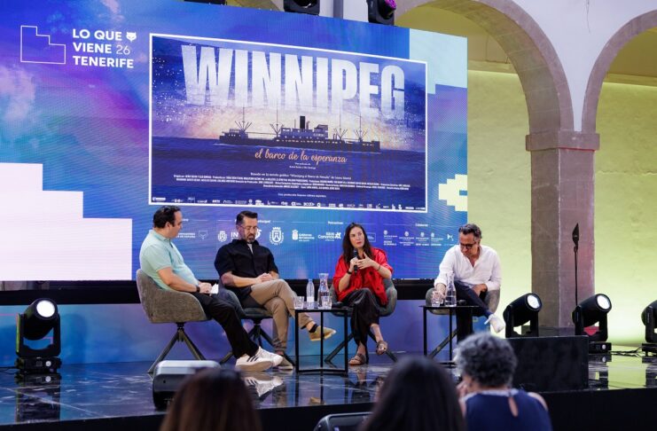 WINNIPEG, EL BARCO DE LA ESPERANZA: Una animada lección de historia Beñat Beitia, Jone Landaluze de Dibulitoon Studio y Diego Navarro presentaron Winnipeg: el barco de la esperanza en Lo que viene Tenerife.