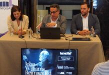El Teatro Guiniguada acoge ‘John Williams Reimagined’, una de las grandes citas de FIMUCITÉ 20 Rueda de prensa en Teatro Guiniguada, Las Palmas de Gran Canaria.