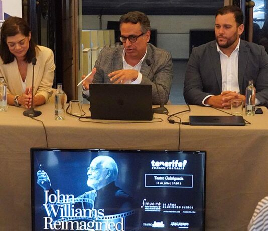 El Teatro Guiniguada acoge el concierto ‘John Williams Reimagined’, una de las grandes citas de FIMUCITÉ 20 Rueda de prensa en Teatro Guiniguada, Las Palmas de Gran Canaria.