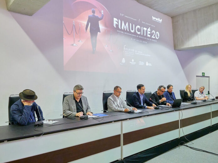 Presentación de los conciertos del Auditorio de Tenerife de FIMUCITÉ 20, con la presencia de los invitados de honor.