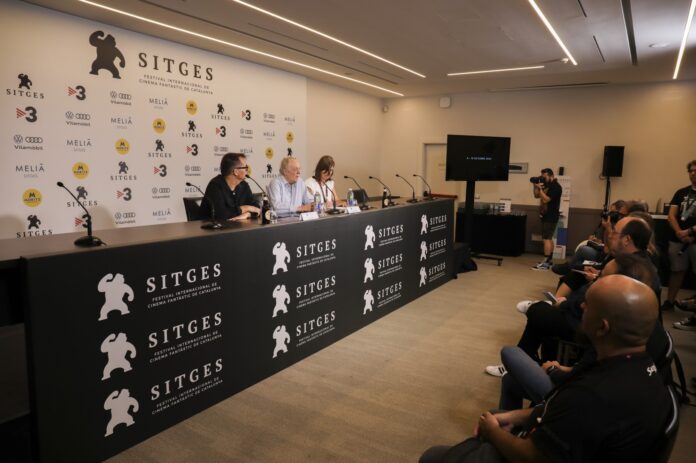 Rueda de prensa de Dario Argento en Sitges 2022.