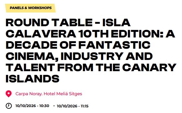 Presentación Isla Calavera en Sitges 2026.